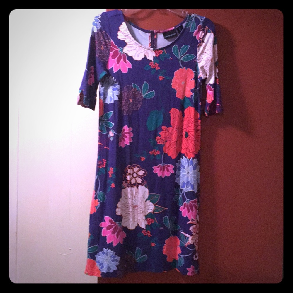 Cynthia Rowley purple and floral dress
